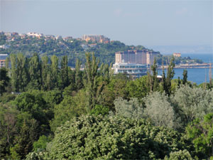 Панорама курорта Святой Константин и Елена в Болгарии